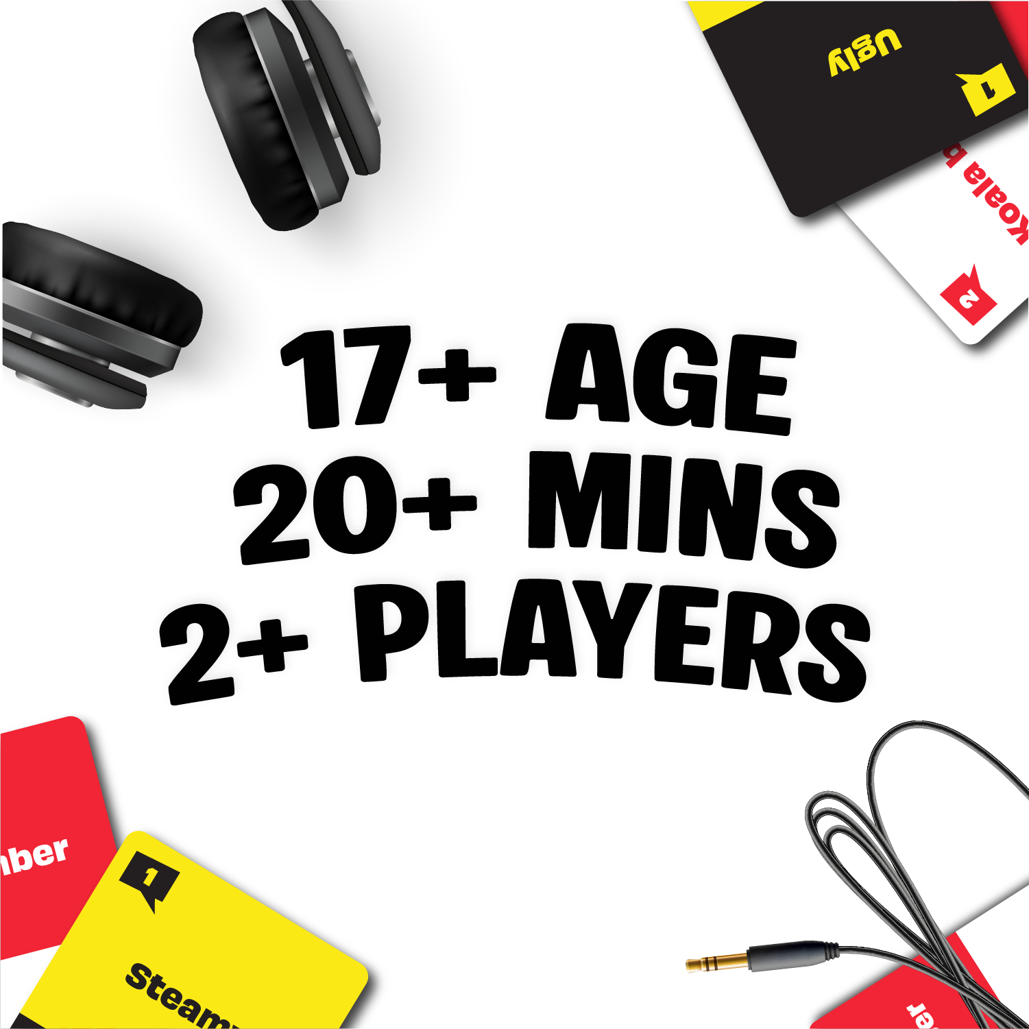 Sorry What?! age 17+, 20+ minutes, 2+ players
